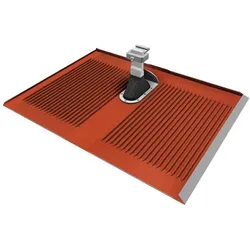 SL Rack Alpha-Platte Ziegelrot RAL 8004, Serverschrank Zubehör, Rot, Braun