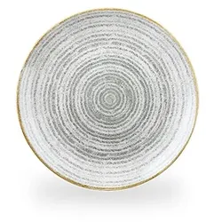 Churchill Studio Prints Stone Grey Teller Flach Coup 21,7cm