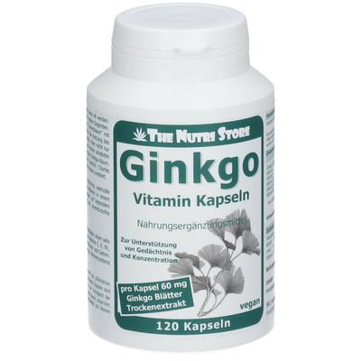Ginkgo 60 mg Extrakt Kapseln 120 St