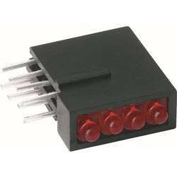 Mentor Mehrfach LED-Anzeige D.2400G LED-Baustein 15.1 mm Grün 3 mm 17 mcd 20 mA 2.2 V R=4-Fach, RM=2,54