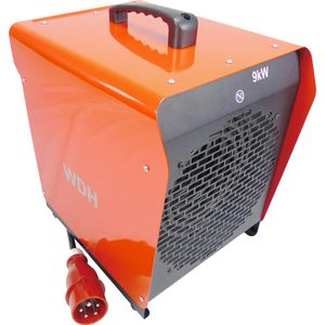 Aktobis Heizlüfter WDH-BGP09, mit 3 Stufen bis 9000 Watt, Elektroheizer 400V, Spritzwasserschutz & Frostwächter, 872m³/h