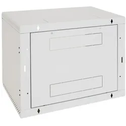 Triton RBA-12-AS6-CAX-A6 - 19" Wandschrank, Belüftungsöffnung, 12 HE, 595 mm Tiefe (10.86 HE, 19 Zoll Rack), Serverschrank, Grau
