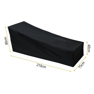 Outdoor Sun Lounger Cover Waterproof Patio Furniture Protector 210x75x80cm 1pc