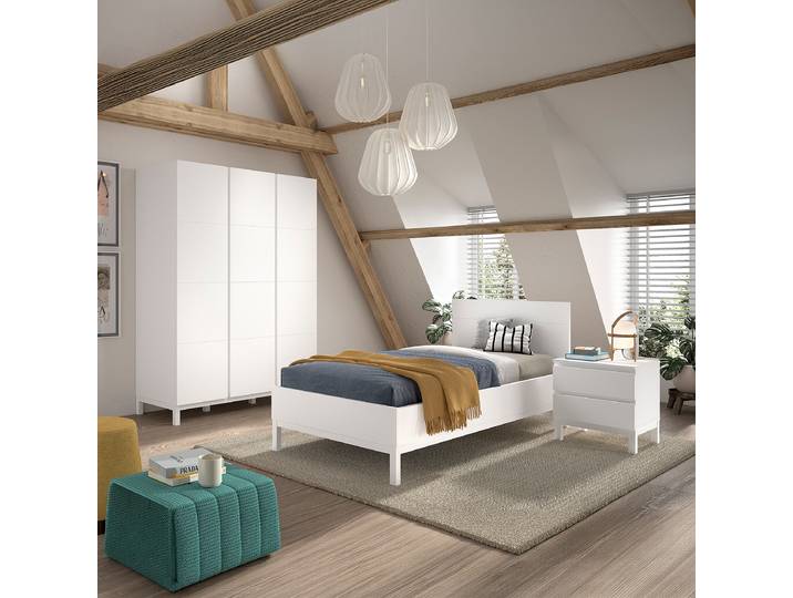 Kinderzimmerset 3-teilig 149cm Weiß