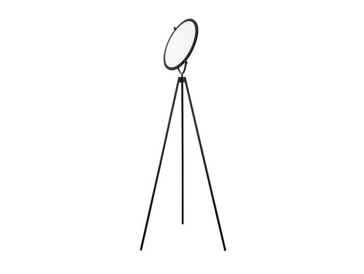 The Lumine Steleuchte aus schwarzem Stahl 50/60/170 cm, Schwarz, Metall, Mode, Formgebogen, LED integrated, 50x170x60 cm, Lampen & Leuchten, Innenbeleuchtung, Stehlampen