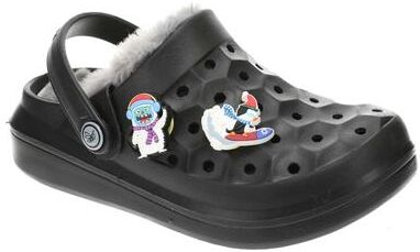 Joybees Varsity Lined Clog - 11 Toddler Black Slip On Medium