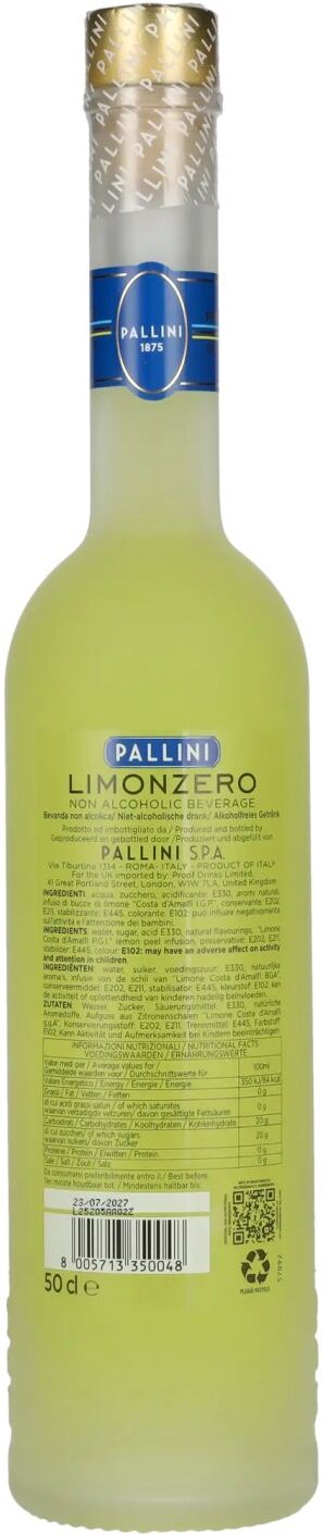Pallini Limonzero Non Alcoholic Spirit 0.0 0,5l