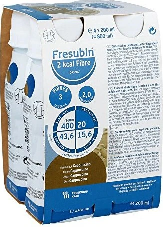 Fresubin 2 kcal Fibre Drink Cappuccino Trinkfl. 4x200 ml Lösung