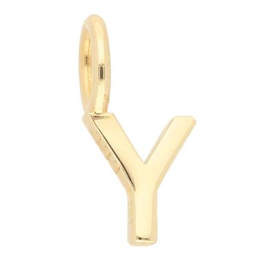 Buchstabenanhänger ADELIA´S "Buchstabenanhänger Y 333 Gold ( 8K )", gold, Schmuckanhänger, Damen, Y, Gold, Goldanhänger Buchstabe Y