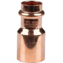 Kupfer Pressfitting Reduzierstück 28 x 18 mm V+M-Kontur DVGW