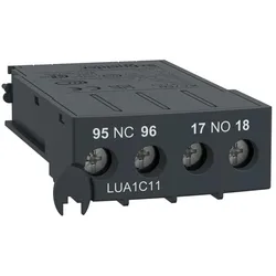 Schneider Electric LUA1C11 Zusätzlicher Kontaktblock LUA, 1Ö+1S