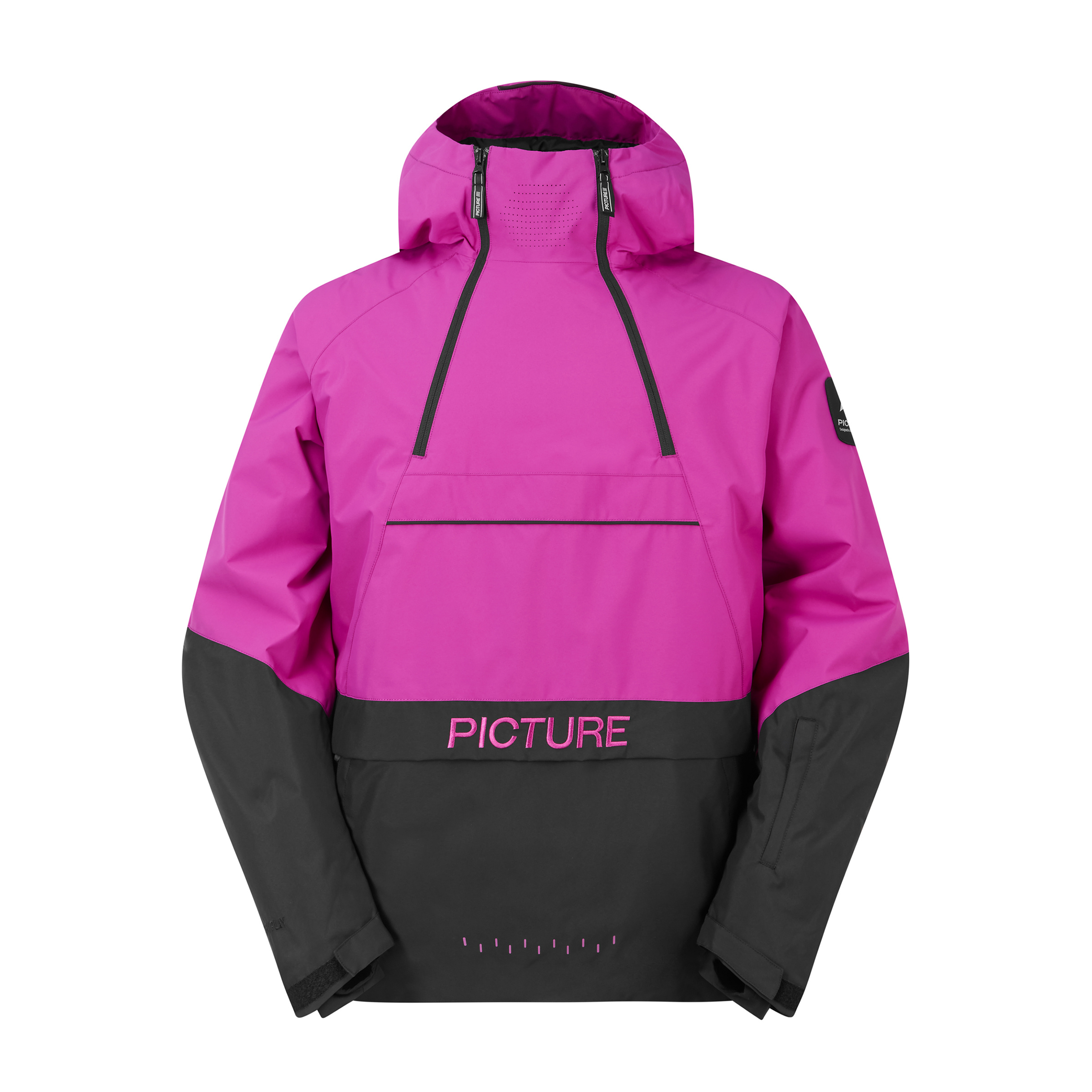 Picture Klyne 1/4 Anorak Herren Kunstfaserjacke schwarz Größe S Skifahren Wasserdicht