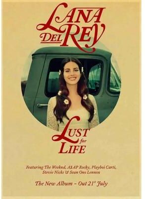 Uplifted Finds Lana Del Rey Aesthetic Canvas Poster   Lizzy Grant Retro Music Wall Art Mural 20 30 X 40 Cm No Frame
