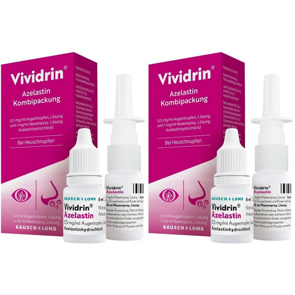 Vividrin Azelastin Kombi.0,5 mg/ml Atr+1 NAS 2x 2x1 St Kombipackung