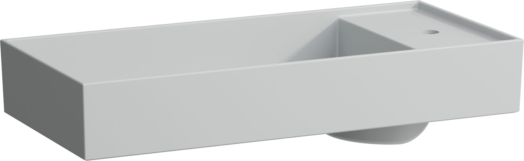 LAUFEN Kartell vasque vasque 8123327591581, 75x35cm, gris, 3 trous pour robinetterie, céramique saphir