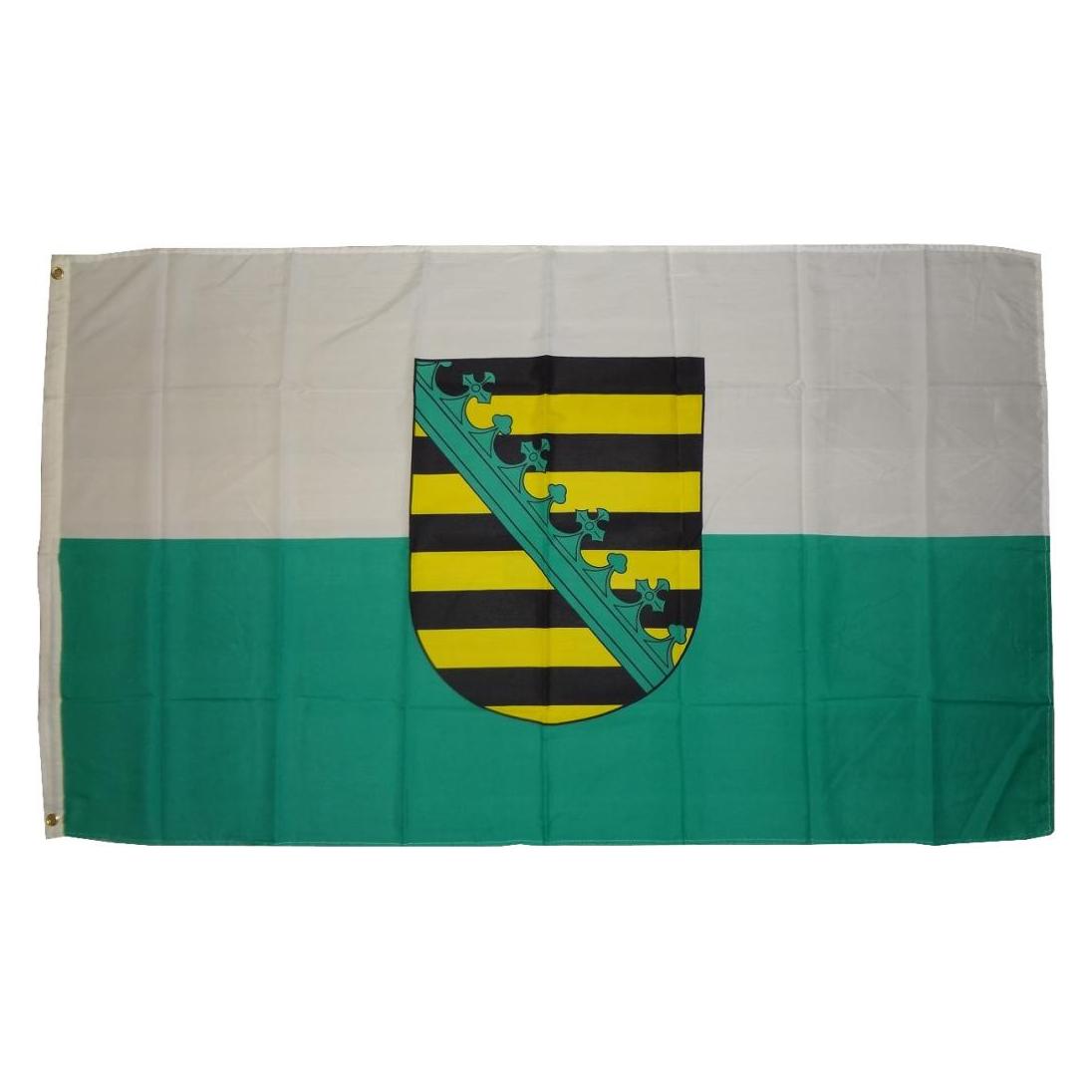 trends4cents Flagge Sachsen 250 x 150 cm Fahne mit 3 Ösen 100g/m² Stoffgewicht Hissflagge Hissen (250 x 150 cm) (32205259)
