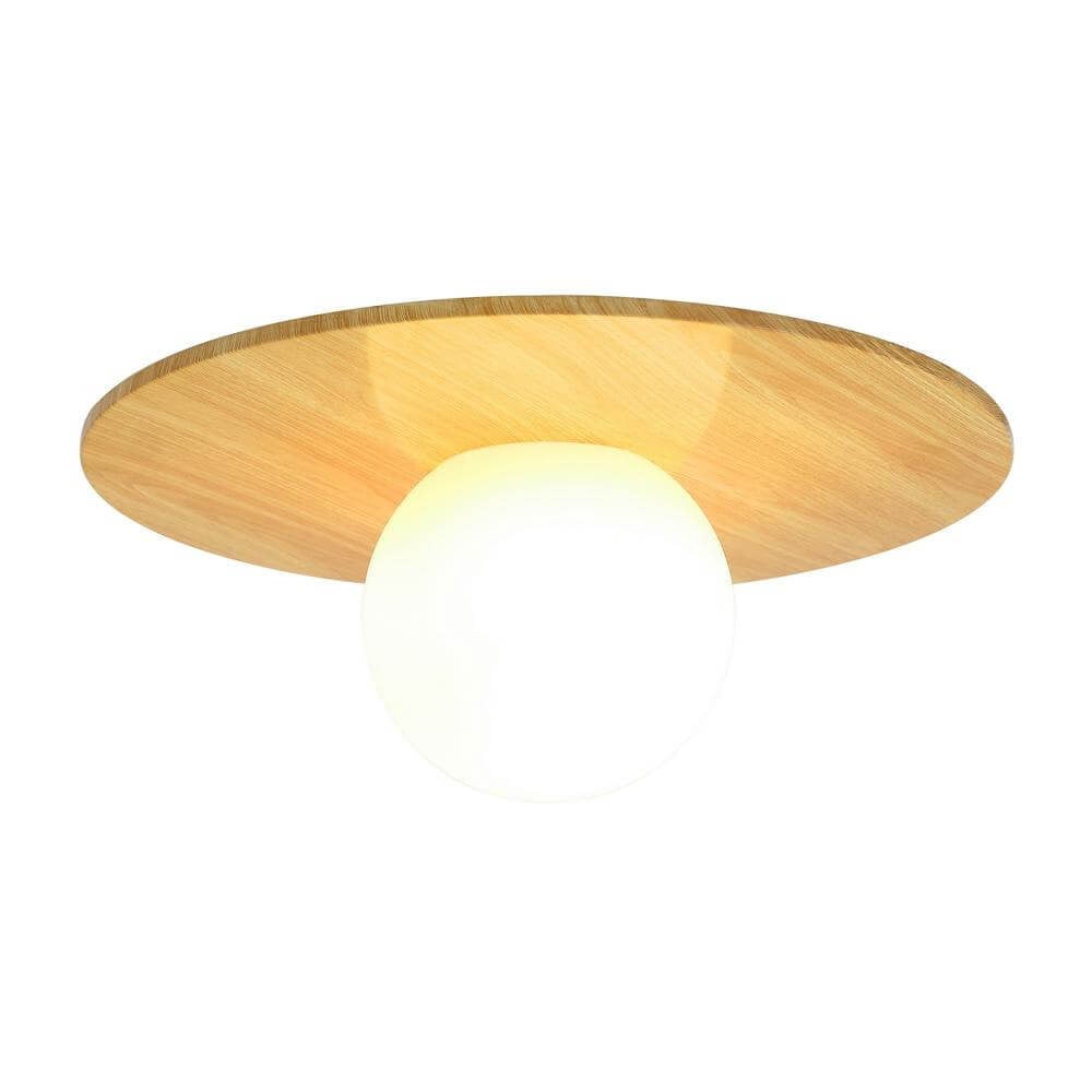 Nordlux Siona Design Plafondlamp van Hout en Metaal