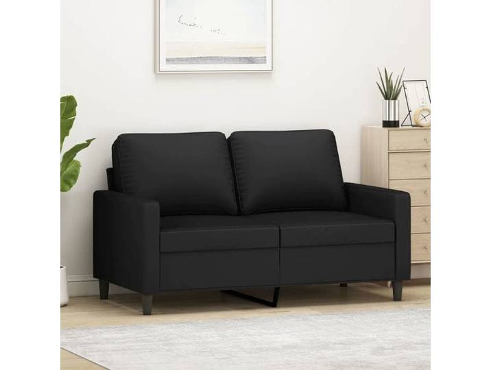 SALE 2026  Fauteuil/Chaise-Sofa Noir - Canapé à 2 places Noir 120cm Velours PRO230798035