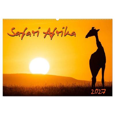 Safari Afrika (Wandkalender 2027 DIN A2 quer), CALVENDO Monatskalender