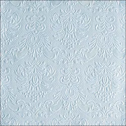 Ambiente 15 Servietten Papier 33x33cm 3-lagig - Einweg Papierservietten mit Ornamenten geprägt Hochzeit Dinner Gastronomie Party Hochzeitsservietten Hellblau