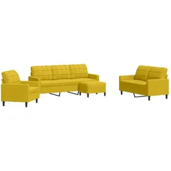 vidaXL, Sofa + Bettsofa, Danielle (Mit Fusshocker)