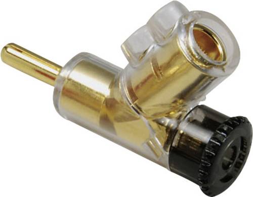 TRU Components Bananenstecker Stecker, gerade Stift-Ø: 4mm Schwarz 1St.