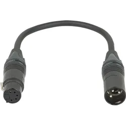 DAP 3-pin male to 5-pin female DMX adapter - Neutrik XX Kabel-Adapter