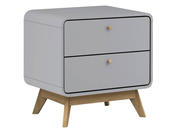 Nachttisch CASSIE 53 x 51 x 39 cm Wood Look Grey