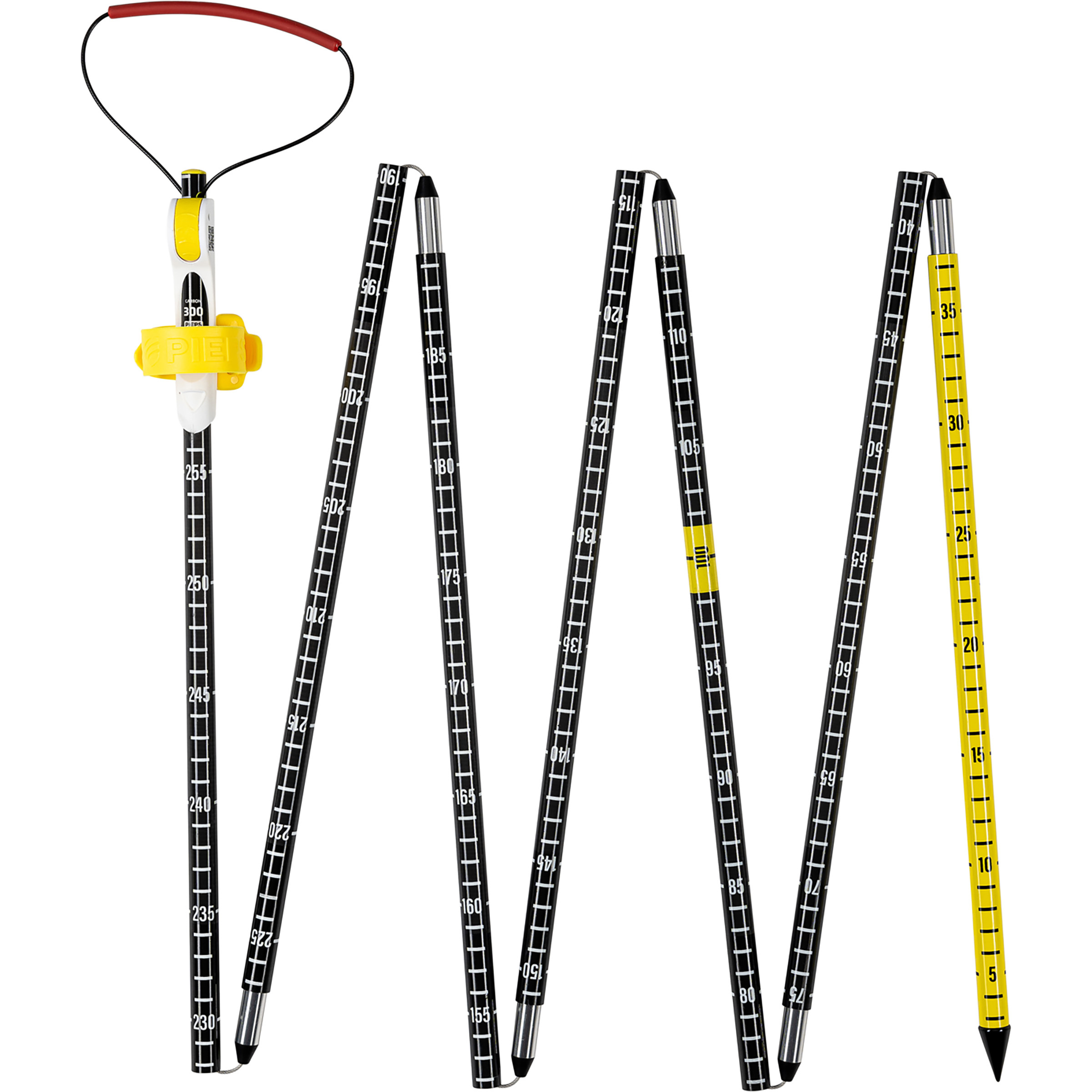 Pieps Carbon Pro Probe 300 Lawinensonde Sonde weiss Trekking