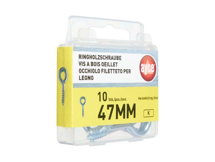 Ayce Ringschraube Verzinkt 47 mm ⌀ 3.3 mm