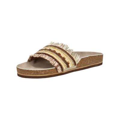 Pantolette LAZAMANI "Lazamani Pantoletten Leder", Damen, Gr. 36, braun, Leder, Schuhe Pantolette