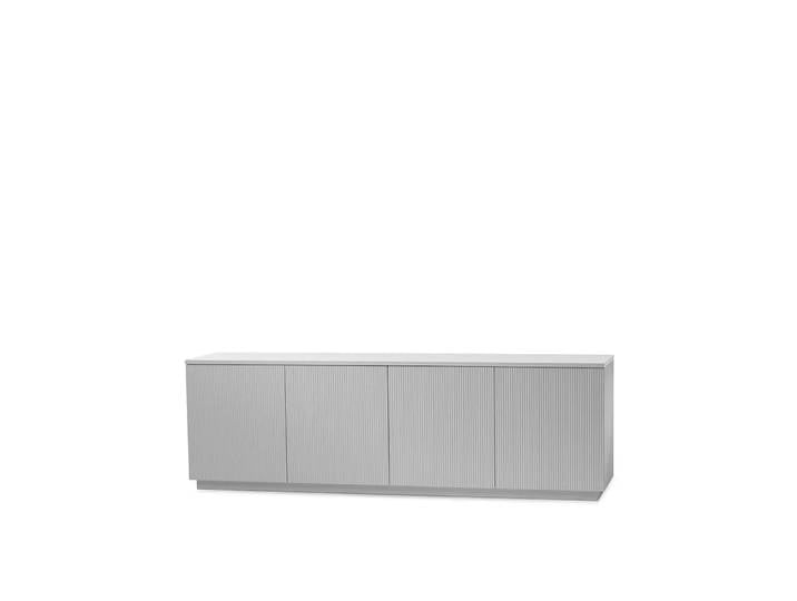 A2 Buffet Beam laqué gris clair, socle gris clair