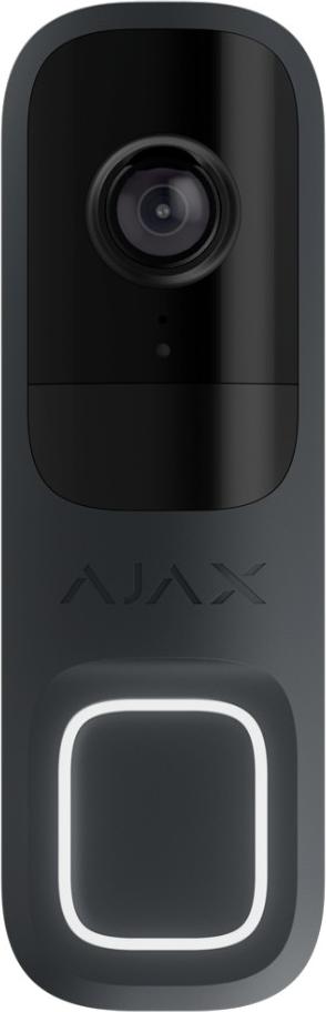 Ajax DoorBell Video Türklingel/Türsprechanlage mit integrierter KI, PIR Sensor und App-Steuerung, Graphit (HAN 66392)