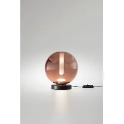 FABAS LED-Tisch-Vasen-Leuchte Wengen Metall Amethyst