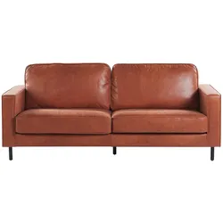 3-SITZER-SOFA Kunstleder Braun Savalen