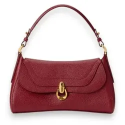 Polo Ralph Lauren für Damen. 428P14296005 Polo Blaze Tasche mit Henkel oben in Burgunderrot (OSFA), Lässig, Kastanienbraun, Leder