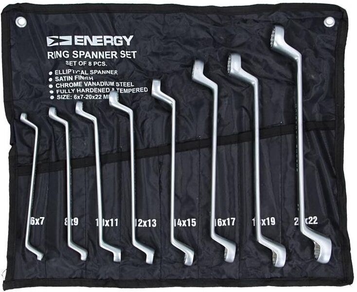 ENERGY NE01001SK8 Double Ring Spanner Set