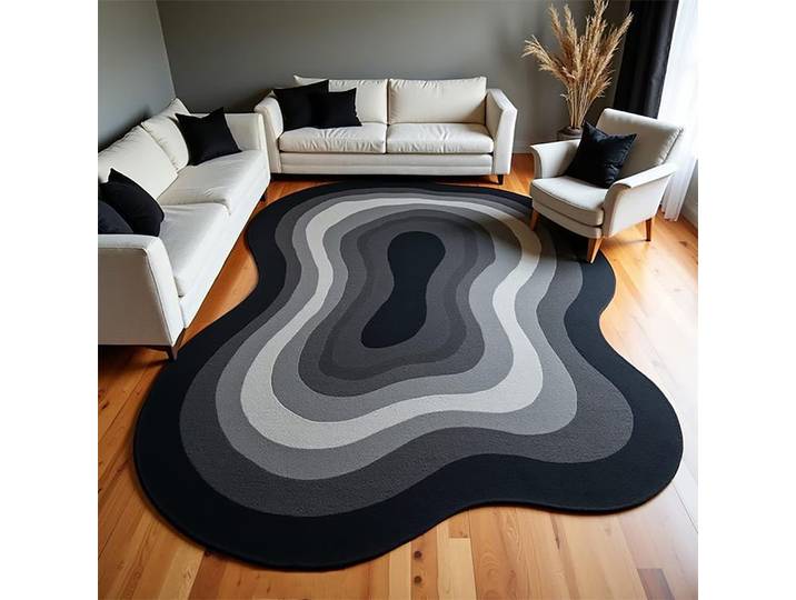 VIKAMA – tapis de salon d'art irrégulier, antidérapant, confortable, grande surface, pour chambre à coucher, garde-robe, décoration de maison