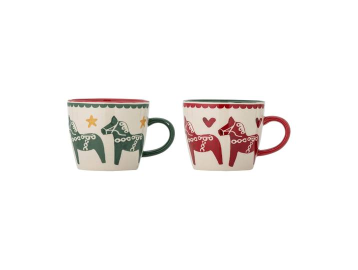 Bloomingville Mug Siffer Multicolore, 2 pièces, 30 cl