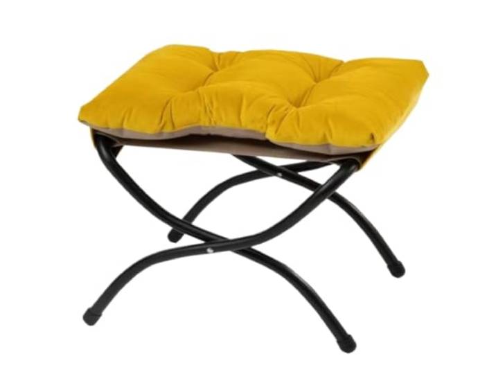 DANNMPX Sitzhocker Wohnzimmer Klappbarer Fußstützenhocker Accent Padded Sofa Fußhocker for Lazy Chair Zusätzliche Sitzplätze(Yellow)