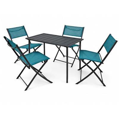5 tlg. Bistroset Balkonset Gartenset Sumila 80x55
