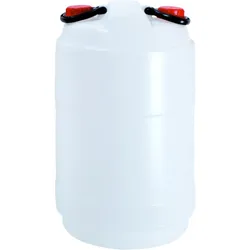 CHEFGASTRO Mehrzweckfass aus Kunststoff mit 2 Öffnungen 50L, Mehrzweckfass, Kunststoffbehälter, Tonne, Universaltonne, Schraubdeckelfass