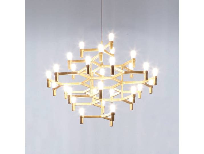 Nemo - Lustre Crown - Or - Aluminium plaqué or véritable - Designer Jehs & Laub