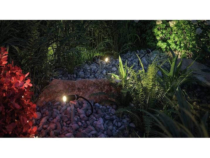 Wegeleuchte Plug & Shine Platini 2 x 22 x 8cm Grau 5-teilig