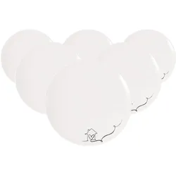 Villeroy & Boch Multipack Statement Lines Fruehstuecksteller Family - 6 Stück, Teller, Weiss