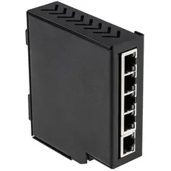 RS PRO 5-Port Hardened Ethernet Switch (5 Ports), Netzwerk Switch, Schwarz