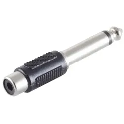 Adapter, Klinkenstecker Mono 6,3mm/Cinchbuchse