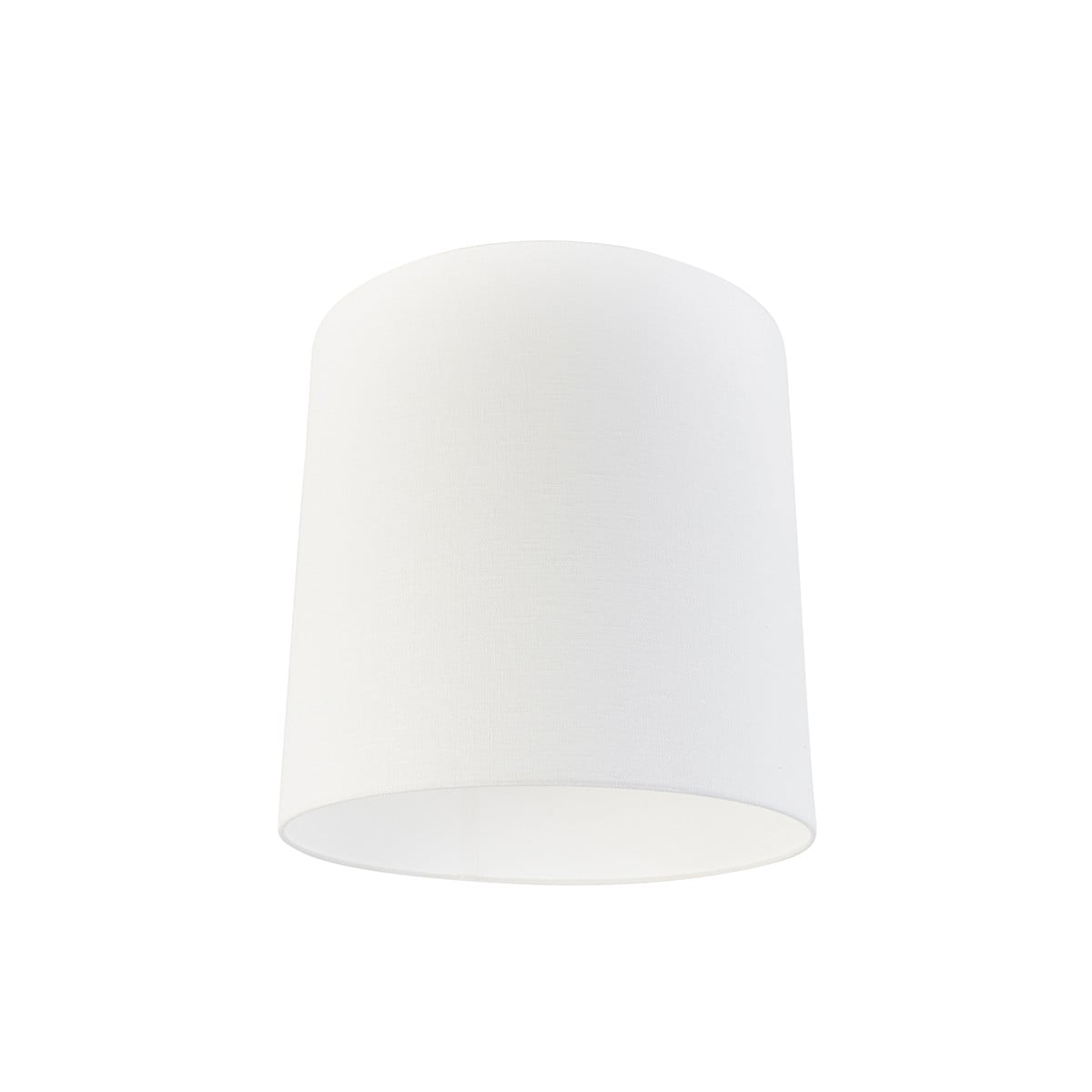 Qazqa Stoffen lampenkap wit cilinder E27 B/D/H: 40 x 40 x 40 cm