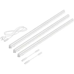 ledscom.de LED Unterbau-Leuchten Rigel, je 87,3cm, je 1002lm, warm-weiß, 3er Set