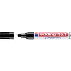 Edding No.1 4-1001 Permanentmarker Schwarz wasserfest: Ja